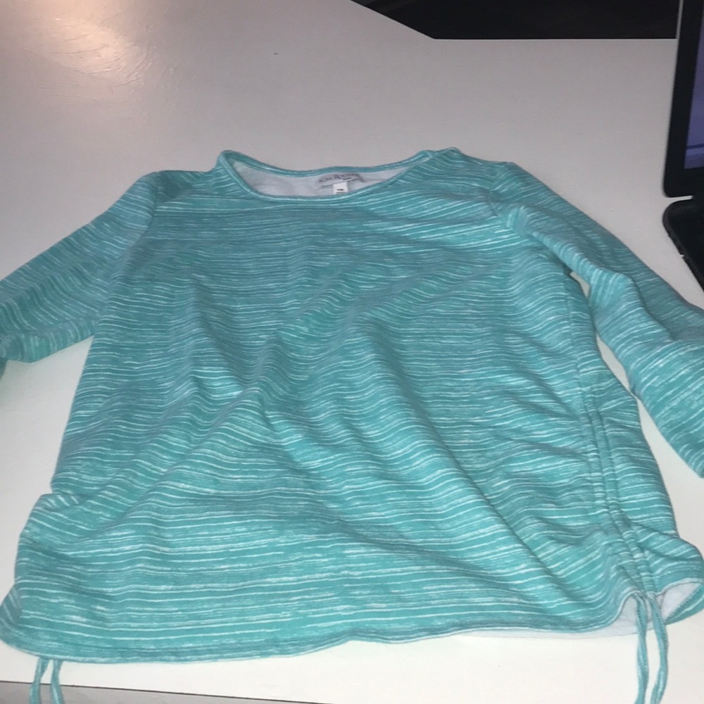 Kim Rogers petite light blue long sleeve shirt